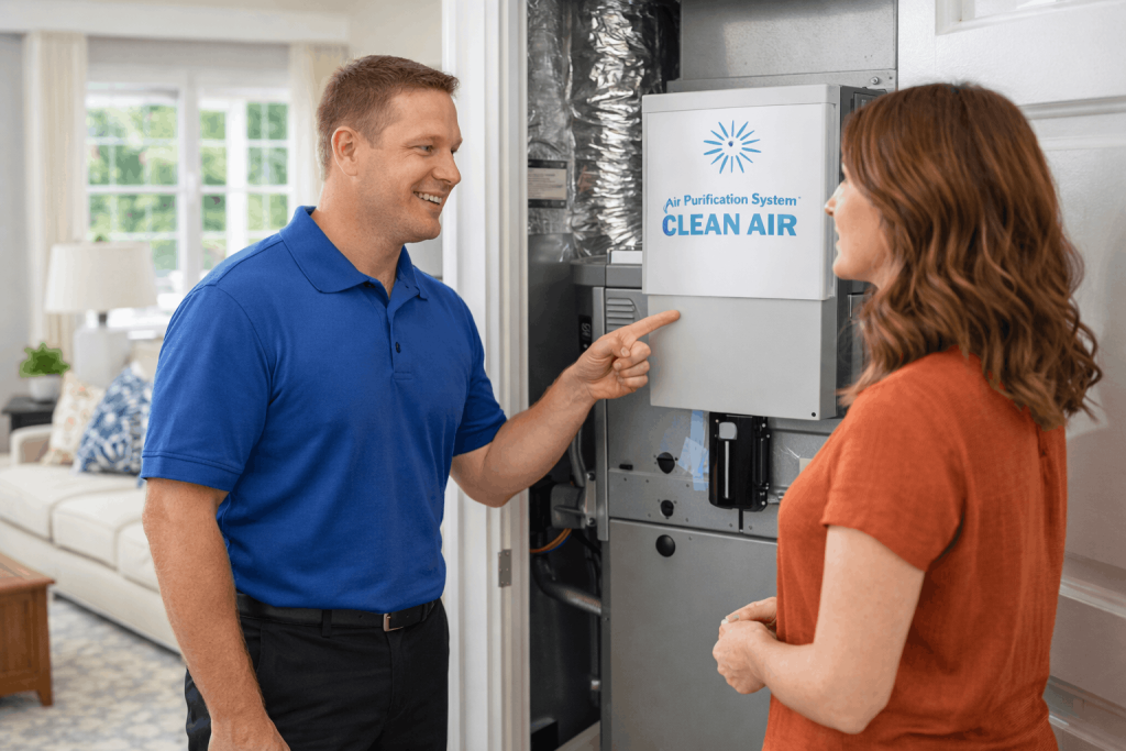 indoor air purification in San Marcos CA system installed on HVAC unit