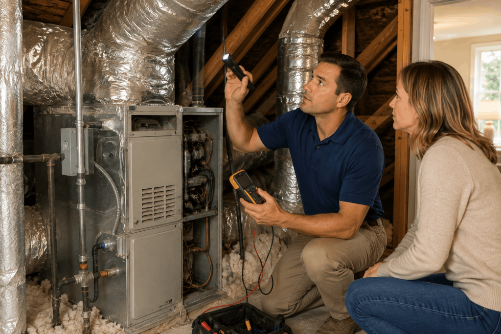 Replacing HVAC in an older home inspection