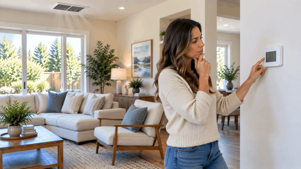Homeowner monitoring thermostat for normal HVAC cycling frequency